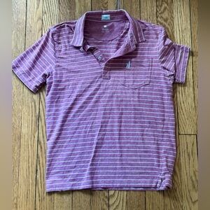 johnnie-O Striped Polo Shirt - Size 12